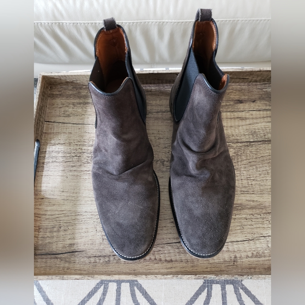 COPY - John Varvatos crinkle boots, suede gray